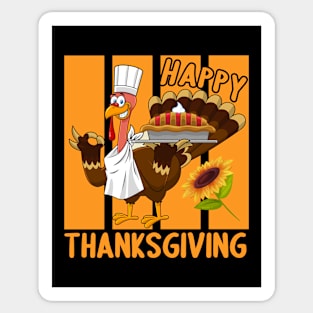 Happy Thanksgiving 2021 Celebrate Thanksgiving Dinner 2021 Gift Turkey Holiday Vintage Retro Style Sticker